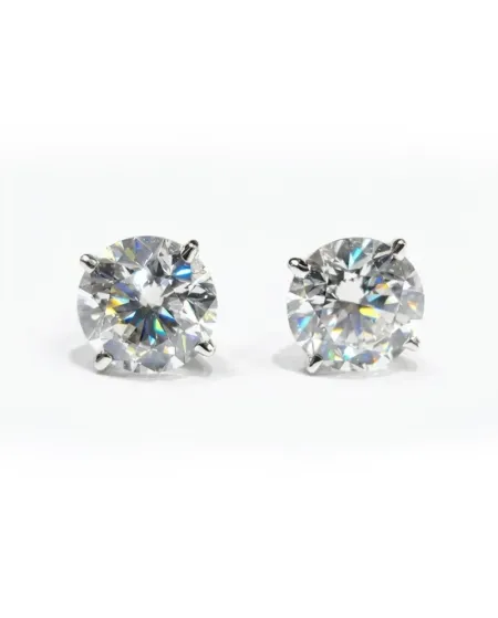 Orecchini Punto Luce Crivelli in Oro Bianco e Diamanti 2,40 ct