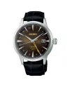 Orologio Seiko Presage Cocktail Quadrante GMT Marrone con Cinturino in Pelle