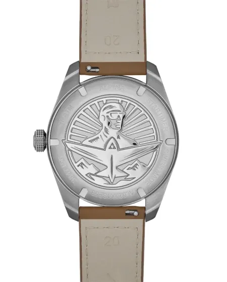 Orologio Alpina Pilot Startimer Automatic Blu con Cinturino Pelle 40 mm