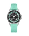 Hamilton Khaki Navy Scuba Auto Turquoise Rubber Strap Watch