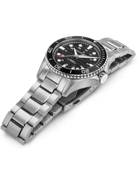 Orologio Hamilton Khaki Navy Scuba Auto con Quadrante Nero 40 mm