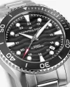 Montre Hamilton Khaki Navy Scuba Auto à cadran noir 40 mm