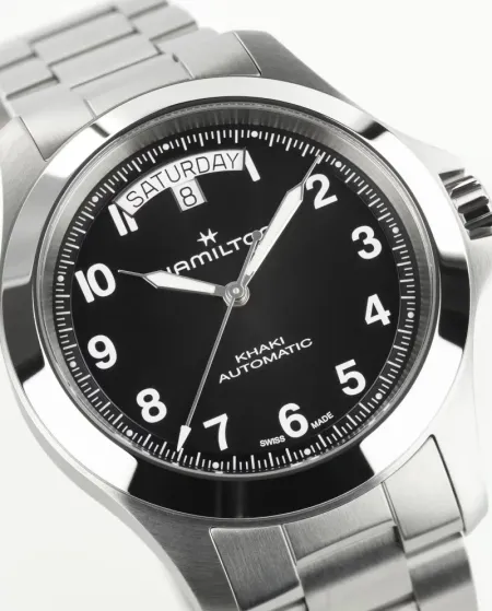 Hamilton Khaki Field King Black Stainless Steel Watch 40mm