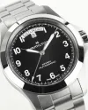 Montre Hamilton Khaki Field King en acier inoxydable noir 40 mm