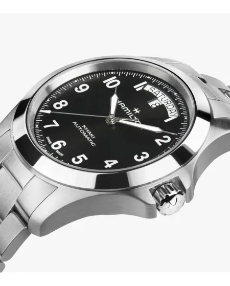 Hamilton Khaki Field King Black Stainless Steel Watch 40mm
