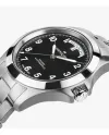 Montre Hamilton Khaki Field King en acier inoxydable noir 40 mm