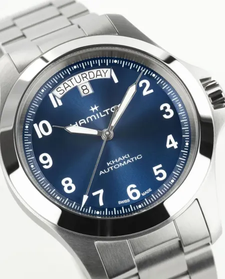 Orologio Hamilton Khaki Field King Blu con Cinturino in Acciaio 40 mm