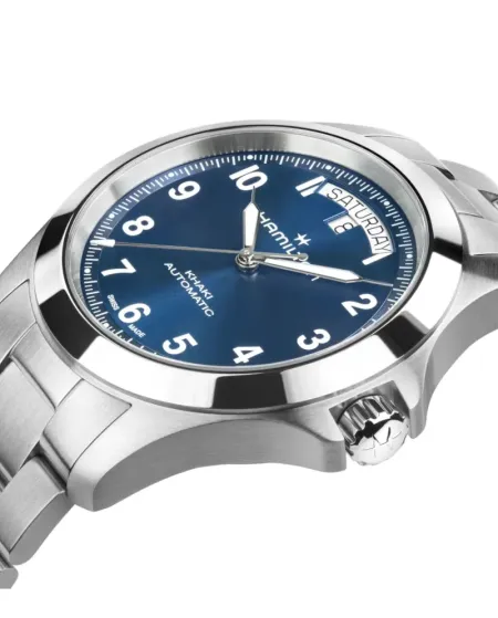 Orologio Hamilton Khaki Field King Blu con Cinturino in Acciaio 40 mm