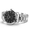 Montre Hamilton Jazzmaster Quartz avec cadran noir et bracelet en acier 40 mm