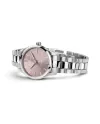 Montre Hamilton Jazzmaster Quartz avec cadran rose et bracelet en acier de 32 mm