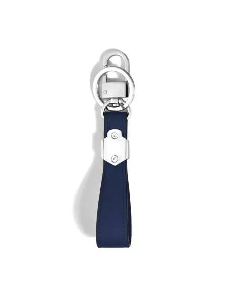 Montblanc Meisterstuck Inkwell Blue Leather Keychain