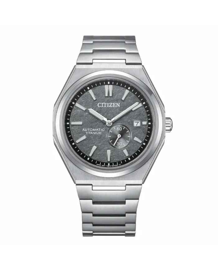 Orologio Citizen Automatico Zenshin Super Titanio Quadrante Grigio 40 mm