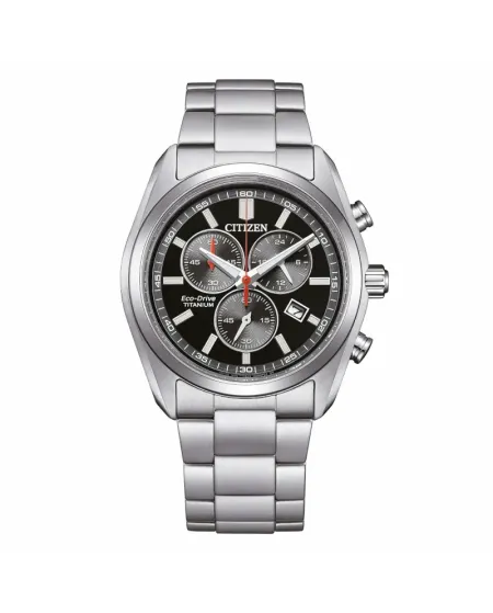 Citizen Super Titanium Eco Drive Chronograph Black Dial 40mm