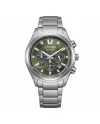 Cronografo Citizen Super Titanio 4750 Eco Drive Quadrante Verde 40 mm