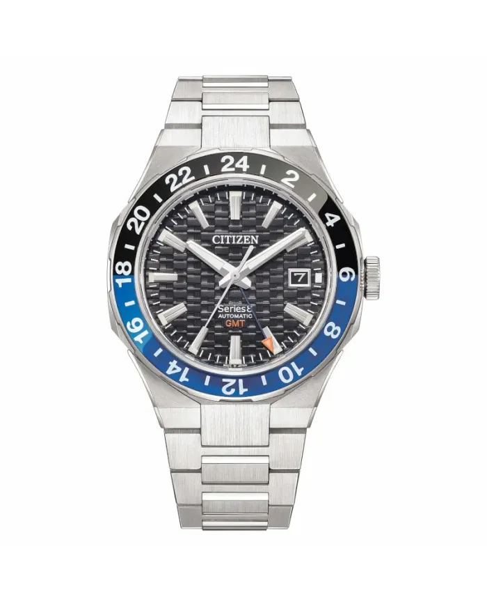 Montre mécanique Citizen Series 8 880 GMT, cadran noir, 41 mm