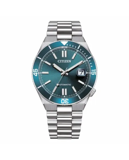 Montre Citizen Tsuyosa Shore, cadran bleu, bracelet en acier, 40 mm