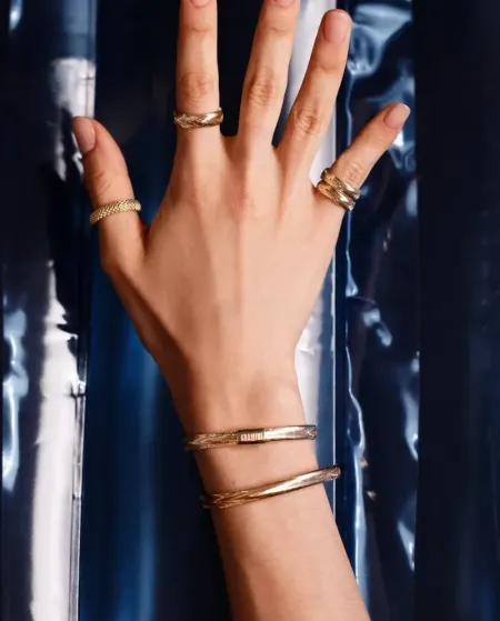 Bracciale Elastico Aramini Flex in Oro Giallo 0,7 cm