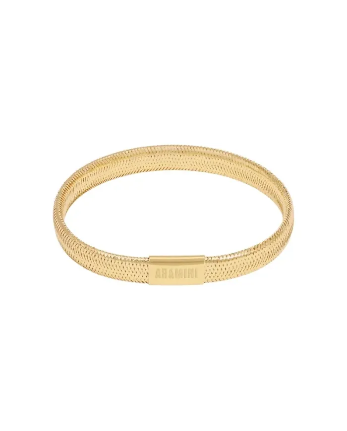 Bracciale Elastico Aramini Flex in Oro Giallo 0,7 cm
