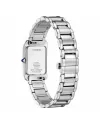 Orologio Citizen Lady El Square Eco Drive Quadrante Bianco e Cinturino in Acciaio 20 mm