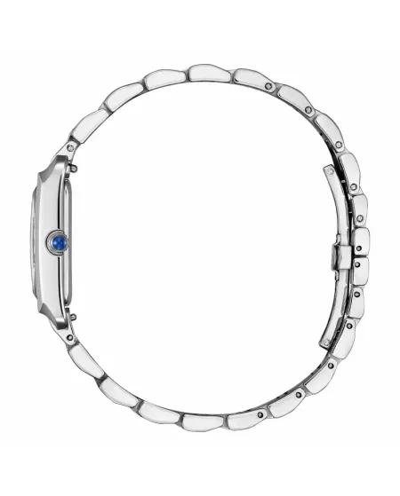 Orologio Citizen Lady El Square Eco Drive Quadrante Bianco e Cinturino in Acciaio 20 mm