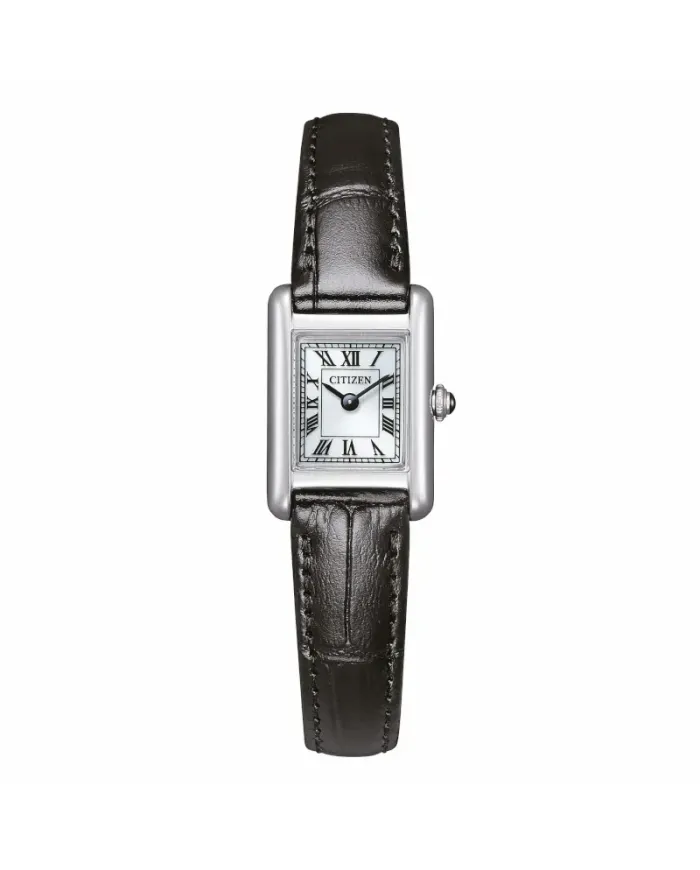Orologio Citizen Lady Kii Eco Drive Quadrante Bianco e Cinturino in Pelle 19 mm