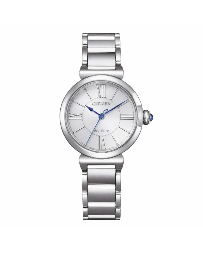 Citizen Maybell Lady Eco Drive Watch with White Dial and 29mm Steel Strap