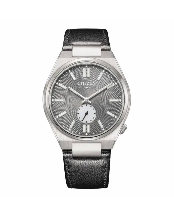 Orologio Citizen Tsuyosa Piccoli Secondi Quadrante Antracite e Cinturino in Pelle 40 mm