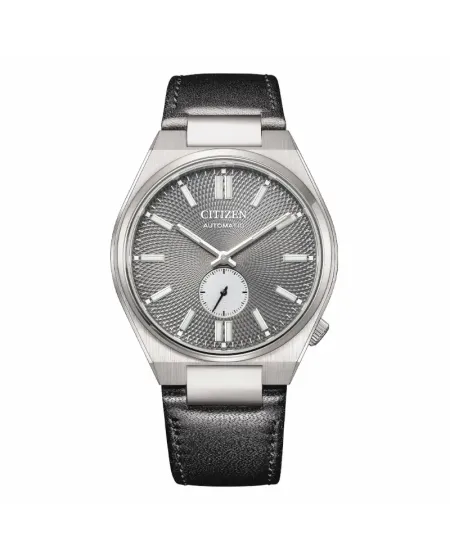 Citizen Tsuyosa Small Seconds Watch with Anthracite Dial and Leather Strap, 40 mm