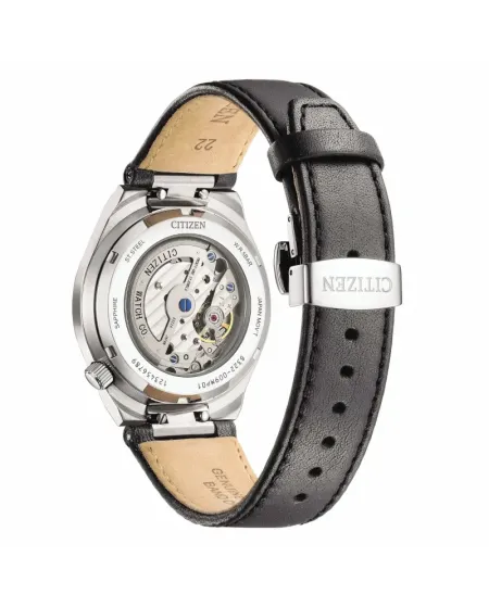 Orologio Citizen Tsuyosa Piccoli Secondi Quadrante Antracite e Cinturino in Pelle 40 mm