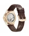 Citizen C7 Mechanical Rose Gold Plated Watch with White Dial and Leather Strap 40mm