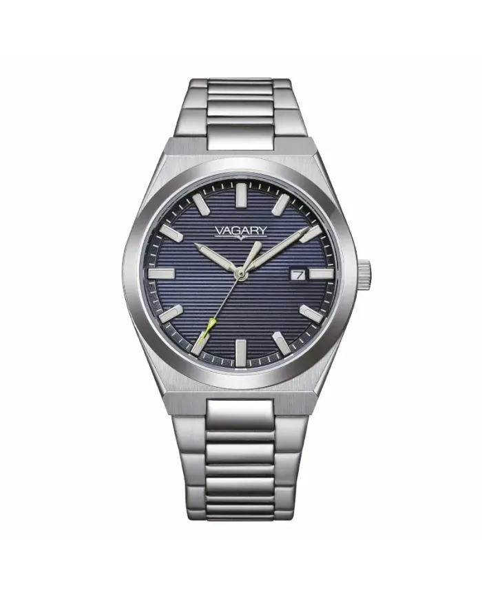 Orologio Vagary Timeless Quadrante Blu Cinturino Acciaio 38 mm