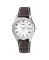 Vagary Infinity Watch White Dial Leather Strap