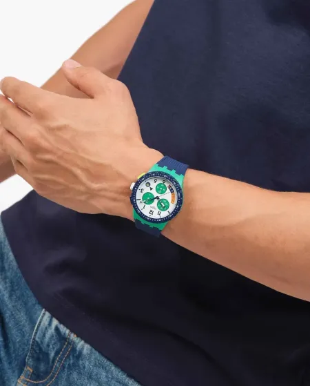 Swatch Essentials Time Flies Chronograph Watch