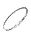 Bracciale da Uomo Zancan Eternity Titanium in Titanio e Oro Giallo con Elementi Ovali