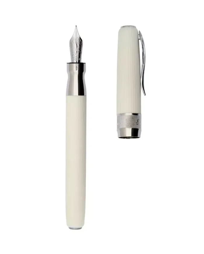 Penna Stilografica Pineider Alba Classic con Trims in Palladium F