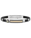 Bracciale da Uomo Zancan Eternity Titanium in Titanio, Oro Giallo, Argento e Silicone
