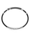 Zancan Eternity Titanium Men's Bracelet in Titanium, Yellow Gold, Silver, and Silicone