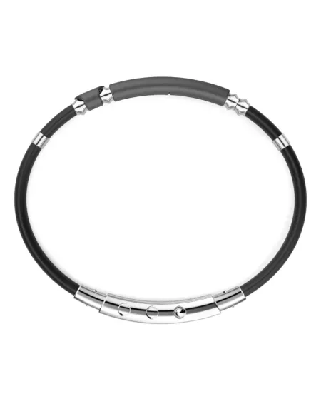 Bracciale da Uomo Zancan Eternity Titanium in Titanio, Oro Rosa, Argento e Silicone