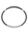 Bracciale da Uomo Zancan Eternity Titanium in Titanio, Oro Rosa, Argento e Silicone con Diamanti Neri