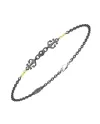 Bracciale da Uomo Zancan Eternity Titanium in Titanio e Oro Giallo con Ancore e Diamante Bianco