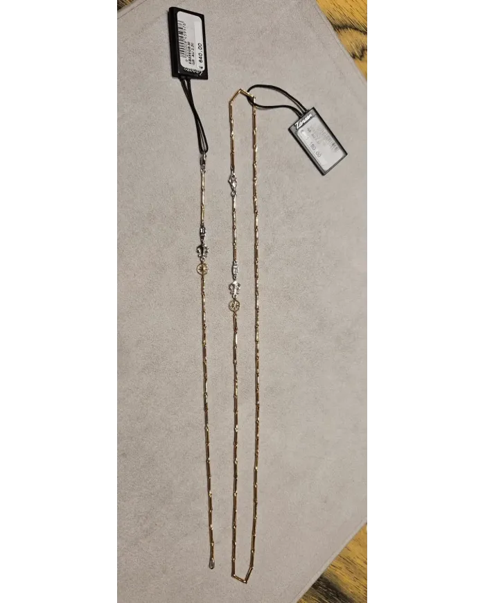 Zancan Insignia Men's Necklace + Bracelet in Yellow Gold with Anchor