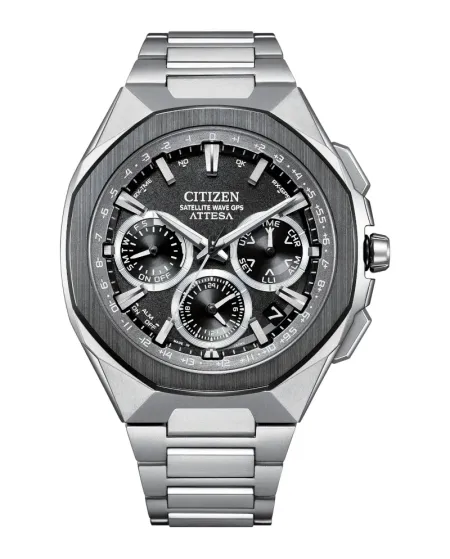 Citizen Pilot Radio Controlled Eco Drive Chronograph Blue Dial Super Titanium
