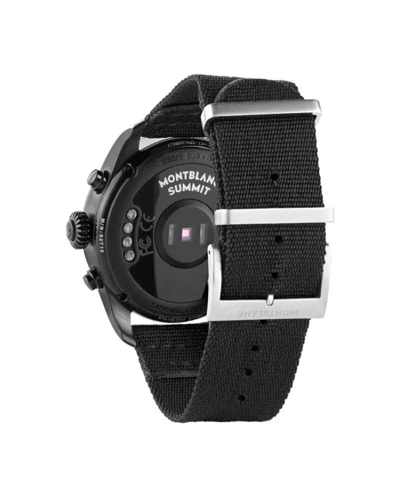Smartwatch Montblanc Summit 2 acciaio nero e nylon iOS e Android |  Gioielleria Casella | Orologi