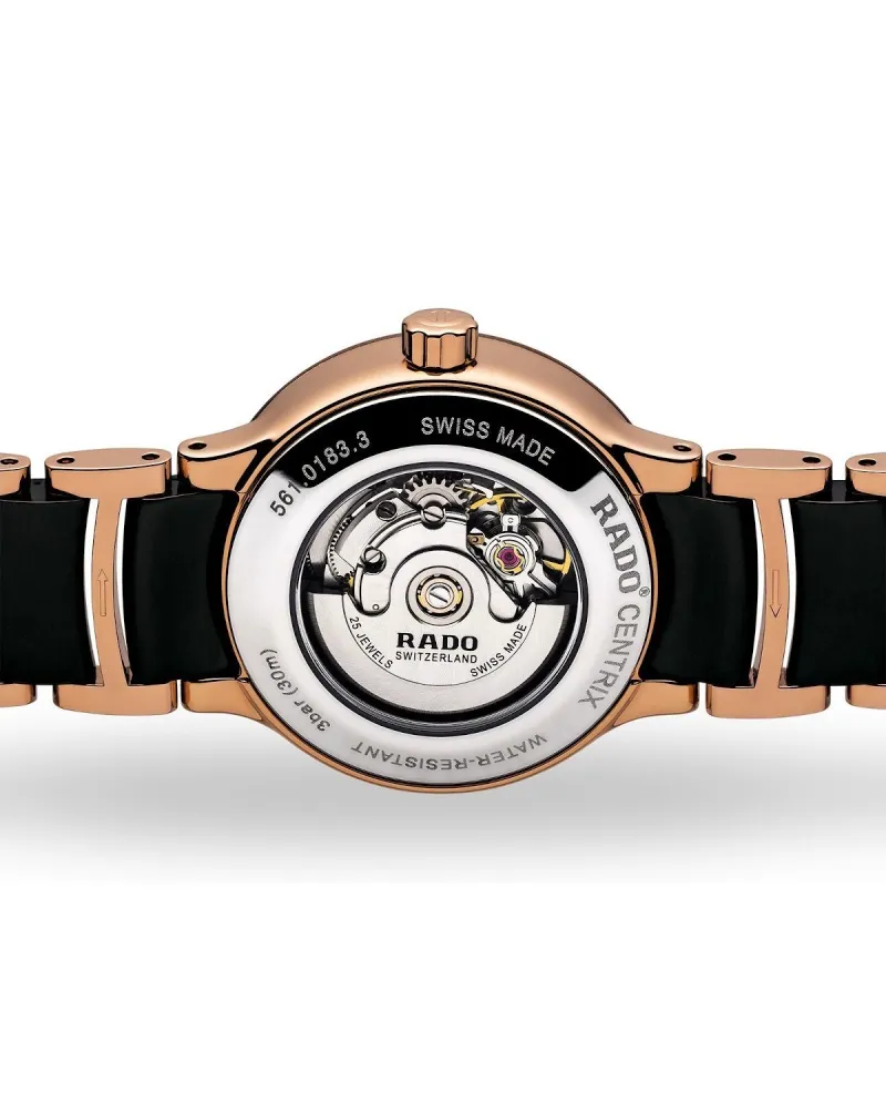 Orologio Automatico Rado Centrix in ceramica High Tech e Acciaio PVD oro |  Gioielleria Casella | Orologi automatici