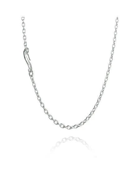 Rolò Chain in White Gold 90cm