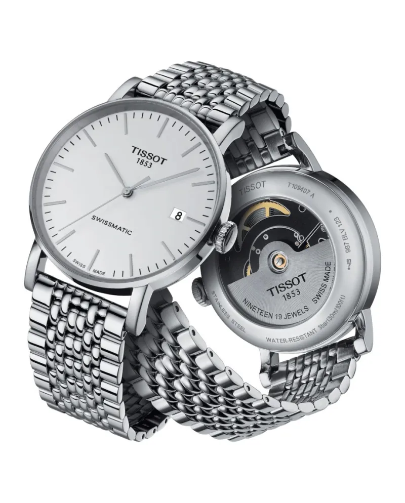 Orologio Tissot Everytime Swissmatic con Quadrante Argento e Bracciale in  Acciaio | Gioielleria Casella | Orologi automatici