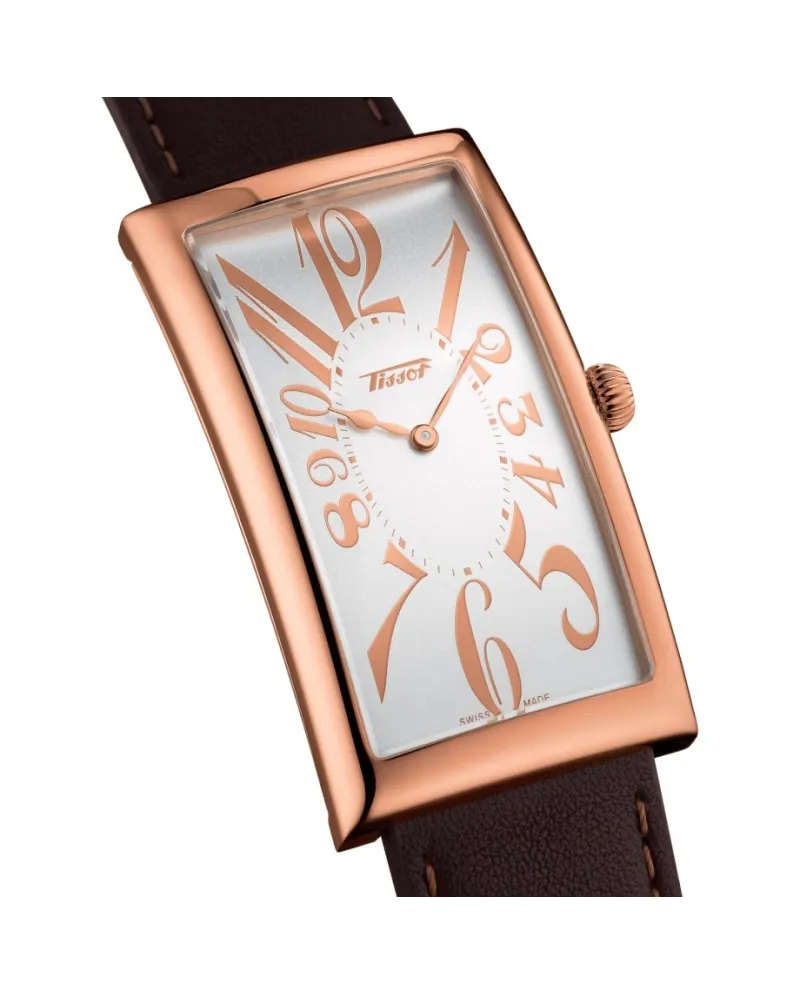 Orologio Tissot Heritage Banana Centenary Edition Pvd Oro Rosa con  Quadrante Argento e Cinturino in Pelle Marrone | Gioielleria Casella |  Orologi al quarzo