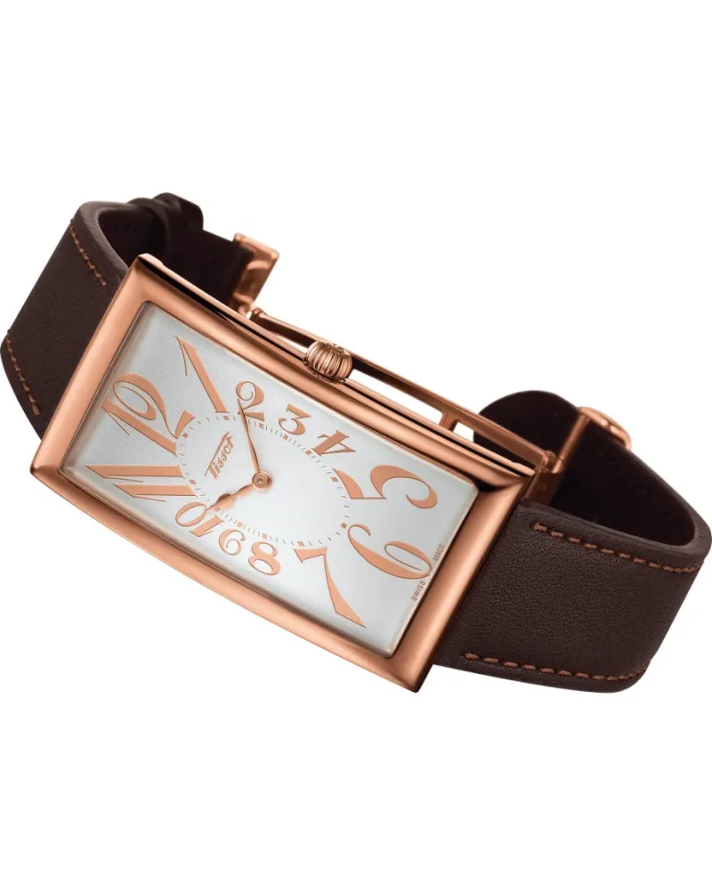Orologio Tissot Heritage Banana Centenary Edition Pvd Oro Rosa con  Quadrante Argento e Cinturino in Pelle Marrone | Gioielleria Casella |  Orologi al quarzo