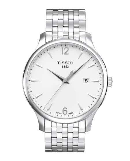 Tissot orologio uomo Traditional Gent quadrante bianco