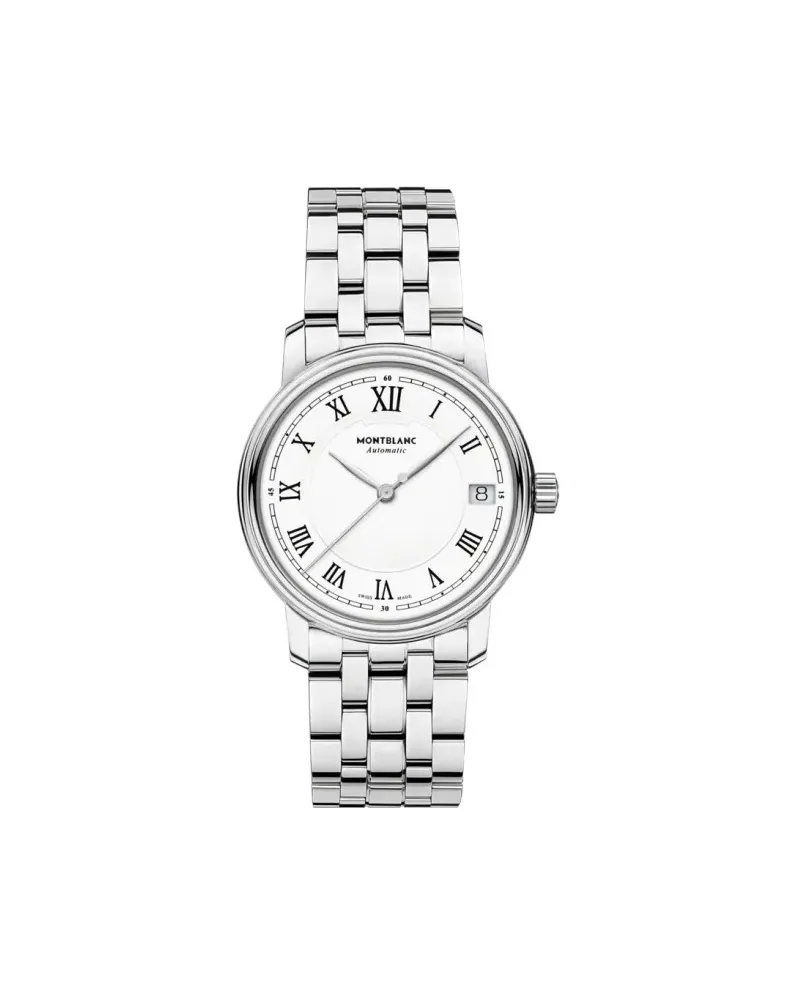 Montblanc Tradition Automatic Date Watch with Steel Bracelet